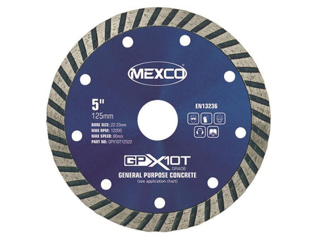 GP Concrete Turbo Diamond Blade 125 x 22mm