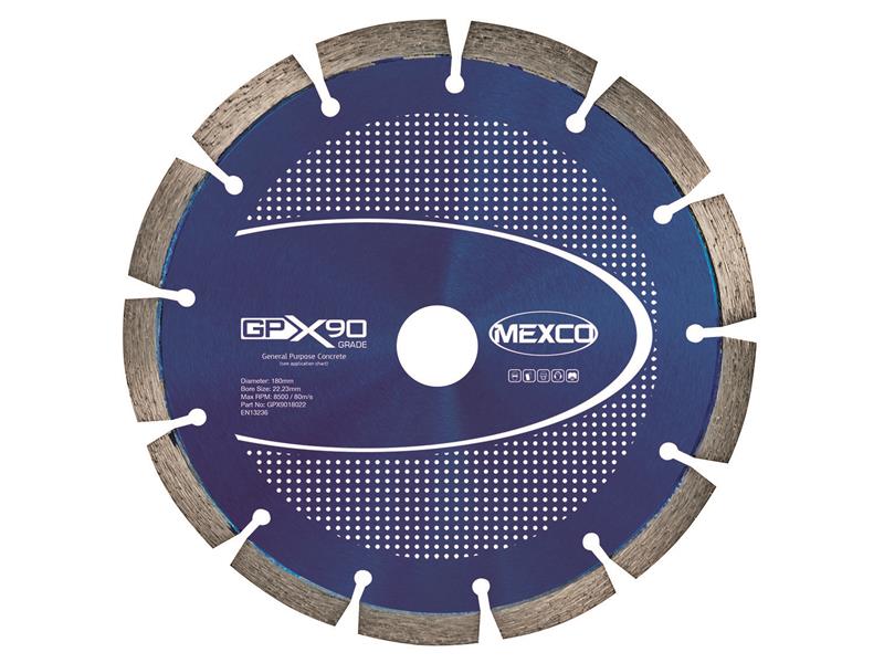 GPX90 Concrete Diamond Blade 180 x 22mm