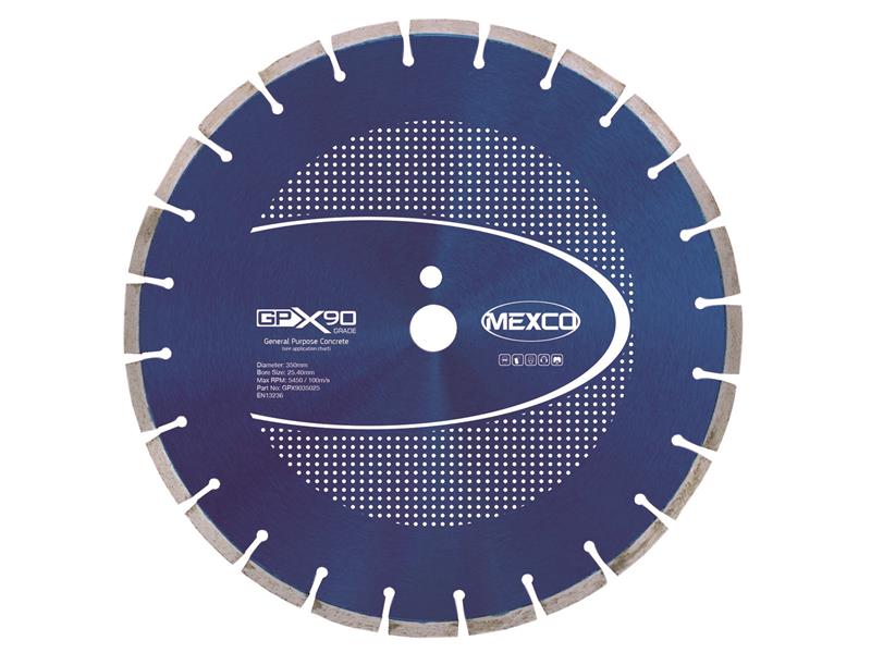 GPX90 Concrete Diamond Blade 350 x 25.4mm