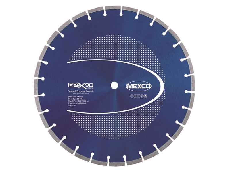 GPX90 Concrete Diamond Blade 400 x 20mm