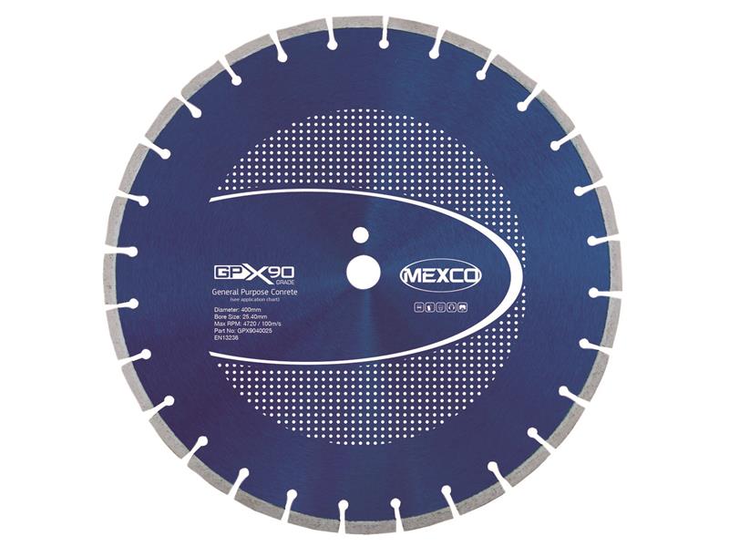 GPX90 Concrete Diamond Blade 400 x 25.4mm