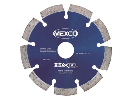 XCEL Grade Hard Materials Diamond Blade 125 x 22mm