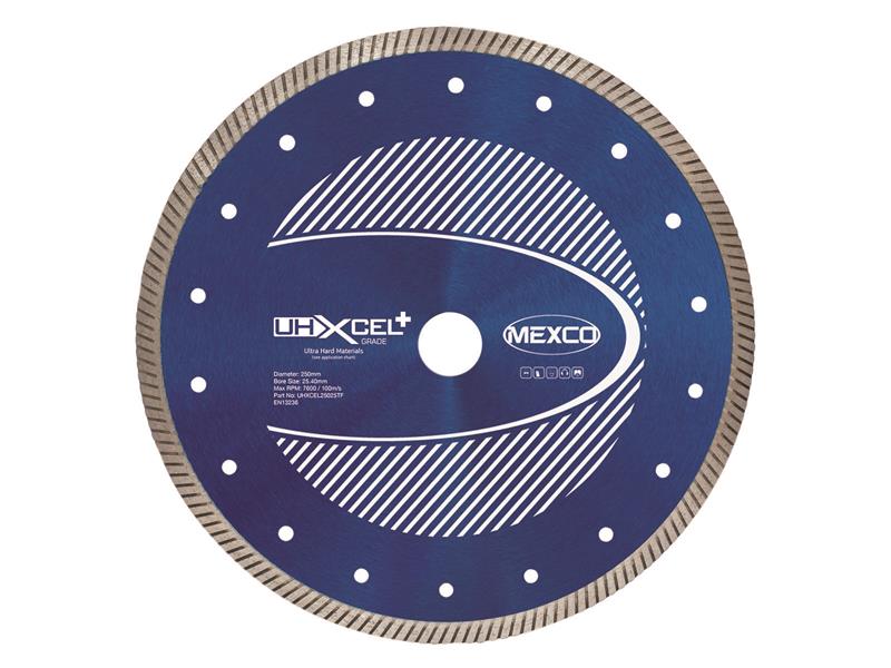 UHXCEL+ Ultra Hard Plus Diamond Blade 250 x 25.4mm