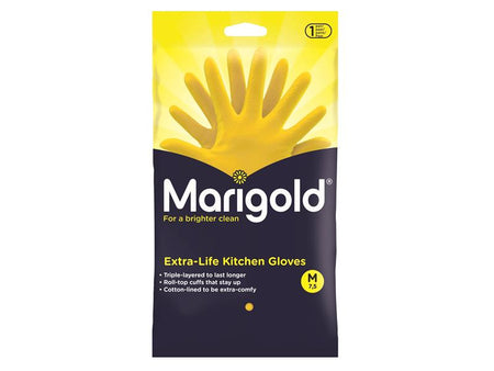 Extra-Life Kitchen Rubber Gloves - Medium (1 Pair)