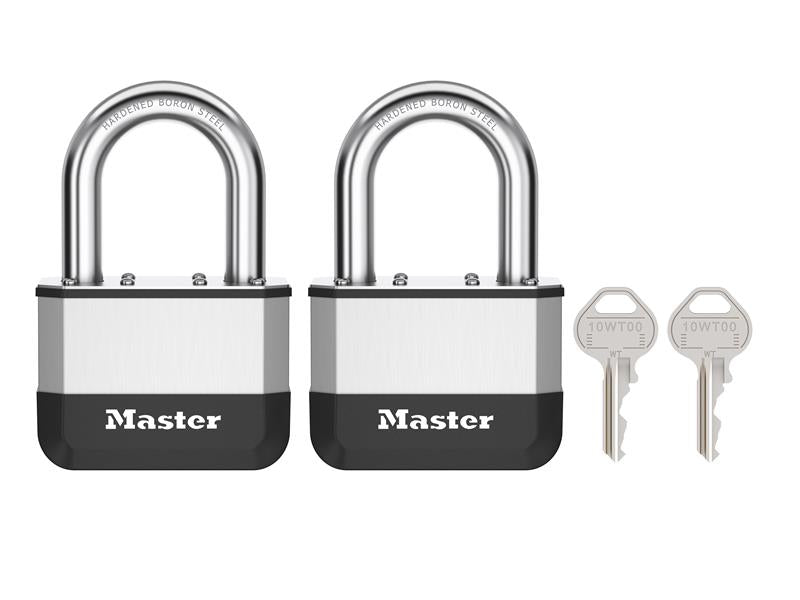 Elite™ Laminated 45mm Padlock - 38mm Shackle (Pack of 2)