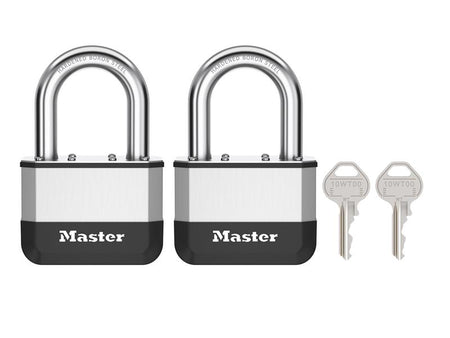 Elite™ Laminated 45mm Padlock - 38mm Shackle (Pack of 2)