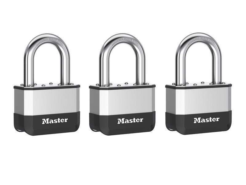 Elite™ Laminated 45mm Padlock - 38mm Shackle (Pack of 3)