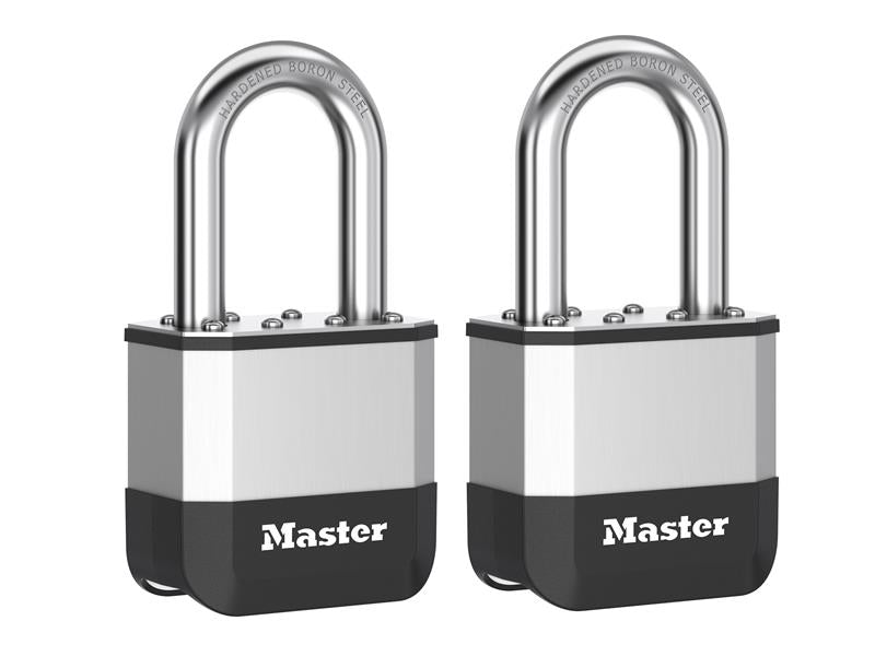 Elite™ Laminated 52mm Padlock - 38mm Shackle (Pack of 2)