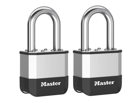 Elite™ Laminated 52mm Padlock - 38mm Shackle (Pack of 2)