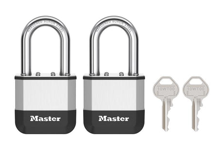 Elite™ Laminated 52mm Padlock - 38mm Shackle (Pack of 2)