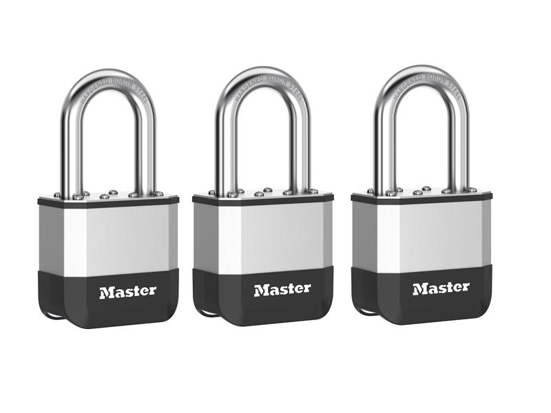 Elite™ Laminated 52mm Padlock - 38mm Shackle (Pack of 3)