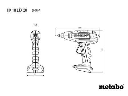 HK 18 LTX 20 Cordless Glue Gun 18V Bare Unit