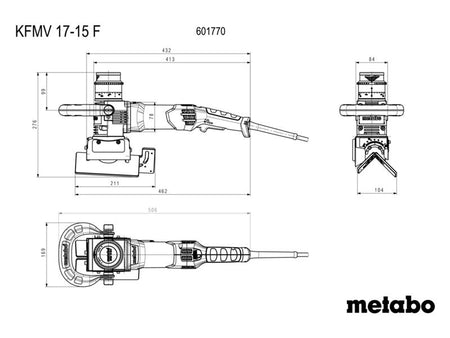 KFMV 17-15 F Bevelling Tool for Metal 1400W 110V