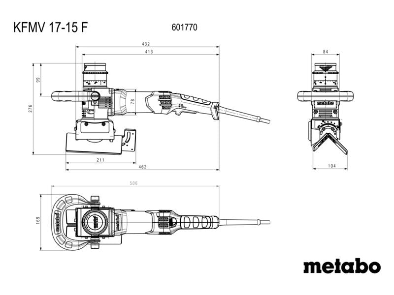 KFMV 17-15 F Bevelling Tool for Metal 1400W 110V