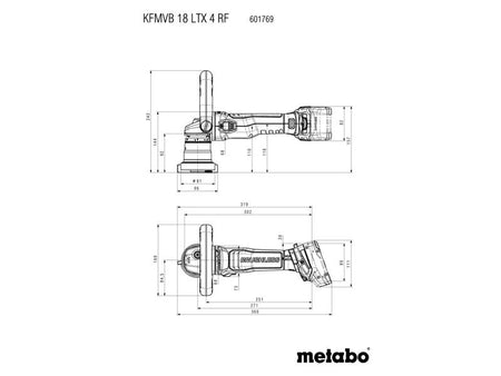 KFMVB 18 LTX BL 4 RF Bevelling Tool for Metal 18V Bare Unit