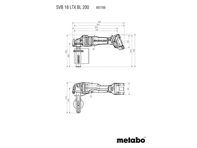 Metabo SVB 18 LTX BL 200 Cordless Burnisher 18V Bare Unit