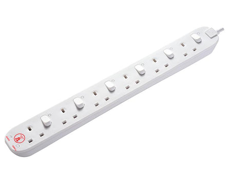 Surge Switched Extension Lead 6 Gang 13A 2m SWSRG62N-MP