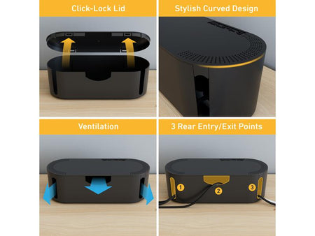 Home Cable Tidy Black