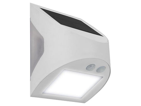 Prysm Outdoor Solar Wall Light with PIR Motion Sensor - White 300 Lumens