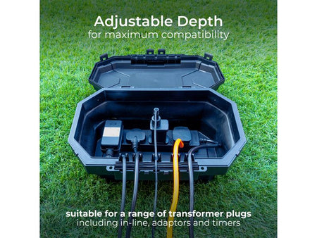 Collapsible Electrical Connection Box + Extension Lead 240V 4-Gang 13A 8m