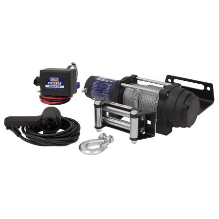 Sealey Geared Winch with Brake 450kg Line Pull 12V Model No-PH12545