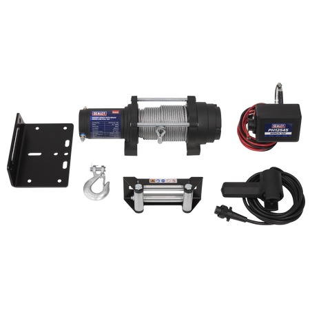 Sealey Geared Winch with Brake 450kg Line Pull 12V Model No-PH12545