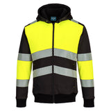 PW3 Hi-Vis Zipped Class 1 Winter Hoodie