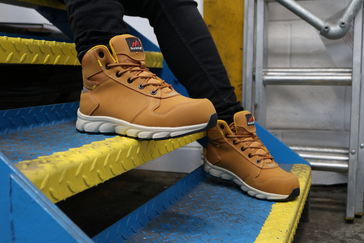 Rock Fall RF113 Sandstone Lightweight Honey Safety Boot Size 12