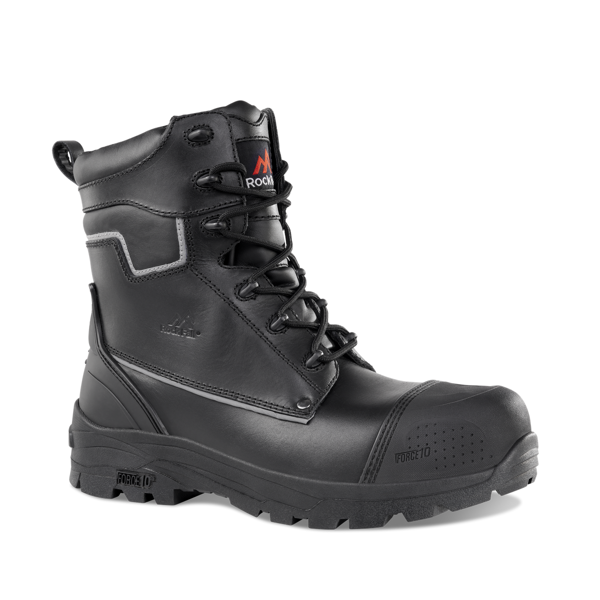Rock Fall Shale Black High Leg Safety Boot: Model No.RF15