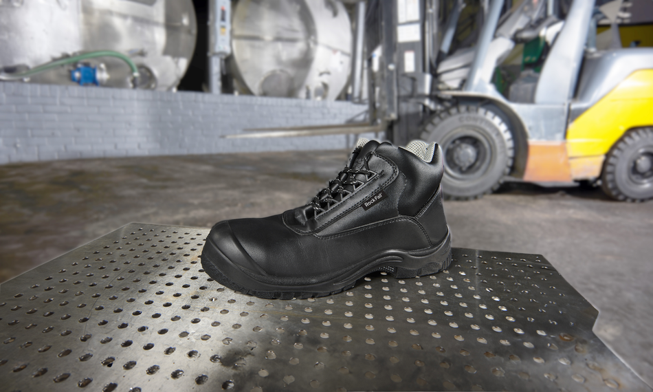 Rock Fall Rhodium Black Chemical Resistant Safety Boot: Model No.RF250