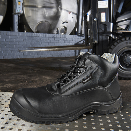 Rock Fall Rhodium Black Chemical Resistant Safety Boot: Model No.RF250