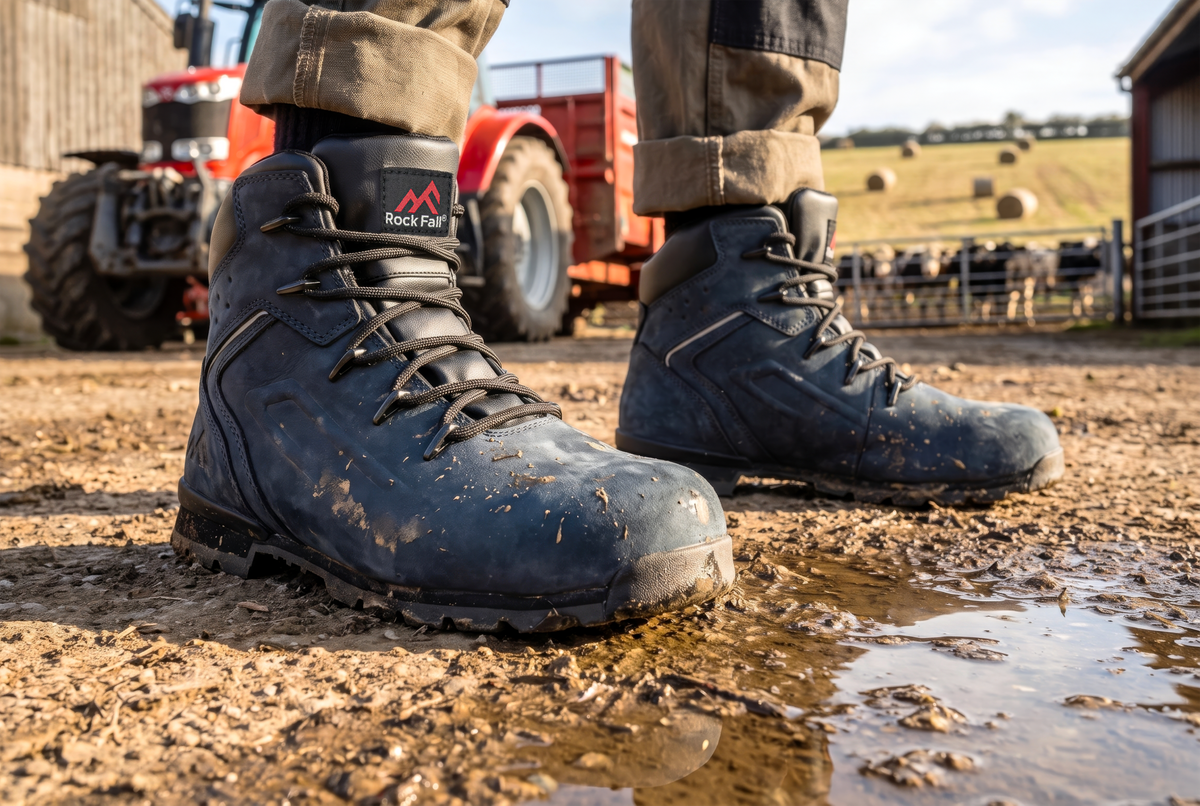 Rock Fall RF390 Kyanite Navy Waterproof Safety Boot: Model No. RF390
