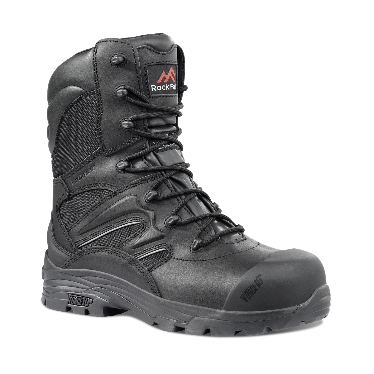 Rock Fall Titanium Black High Leg Safety Boot: Model No.RF4500