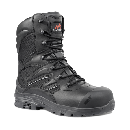 Rock Fall Titanium Black High Leg Safety Boot: Model No.RF4500
