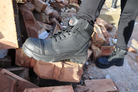Rock Fall Slate Black Wide Fitting Safety Boot: Model No.RF460