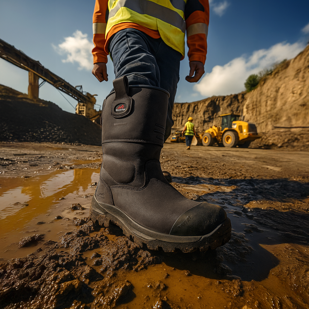 Rock Fall Texas Brown Rigger Boot: Model No.RF70