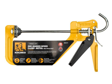 TurboClamp™ One-Handed Speed Clamp - Metal Jaws 150mm (6in)