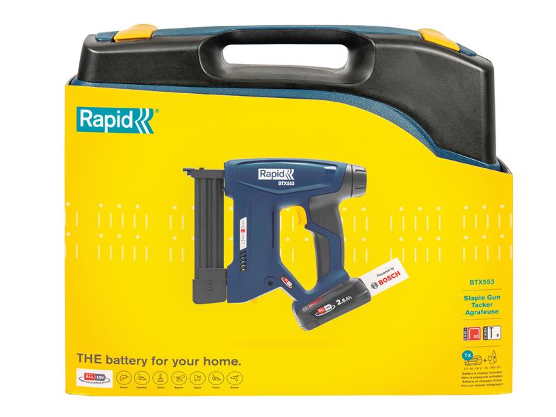 BTX553 Battery-Powered Staple Gun P4A 18V 1 x 2.5Ah P4A Battery