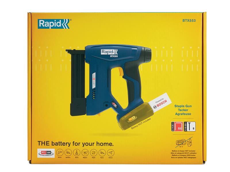 BTX553 Battery-Powered Staple Gun P4A 18V Bare Unit
