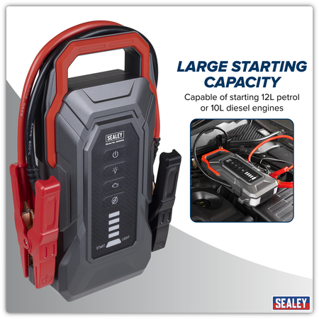 Sealey RoadStart® 12V Jump Starter Power Pack 4000A Model No-RS4000