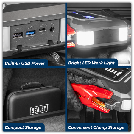 Sealey RoadStart® 12V Jump Starter Power Pack 4000A Model No-RS4000