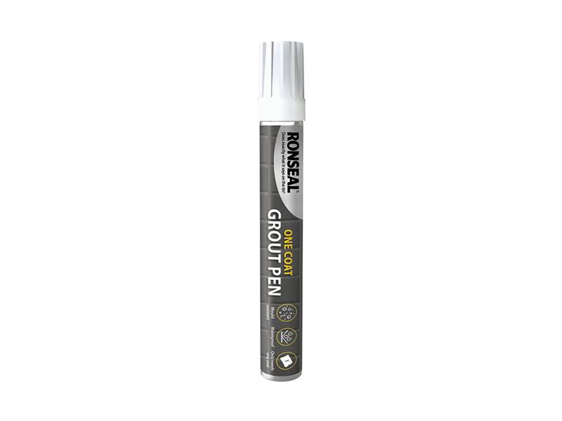 Ronseal One Coat Grout Pen Brilliant White 15ml