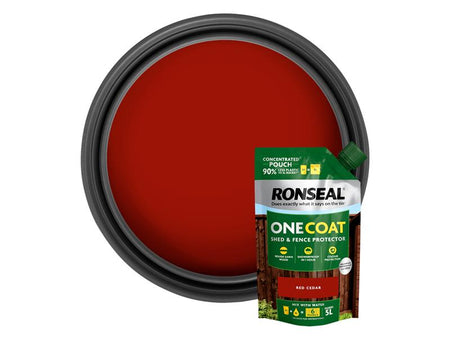One Coat Shed & Fence Refill Pouch Red Cedar 950ml