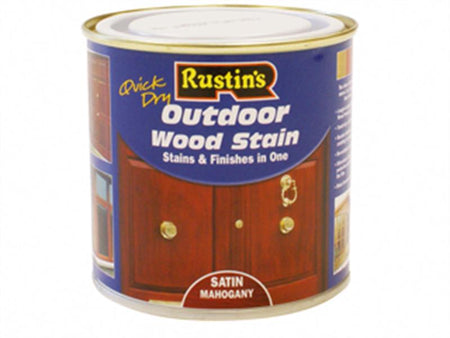 Quick Dry Exterior Woodstain Satin Mahogany 250ml