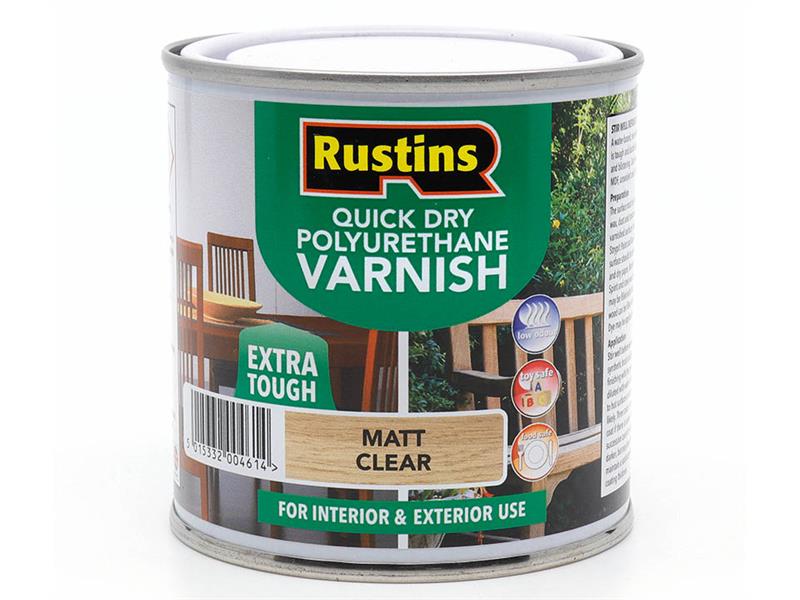 Quick Dry Polyurethane Varnish Matt Clear 1L POMCW1000
