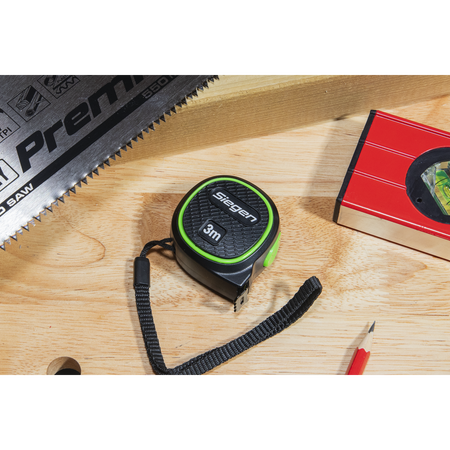 Sealey Metric/Imperial Auto Lock Tape Measure 3m(10ft) x 16mm Model No-S01327