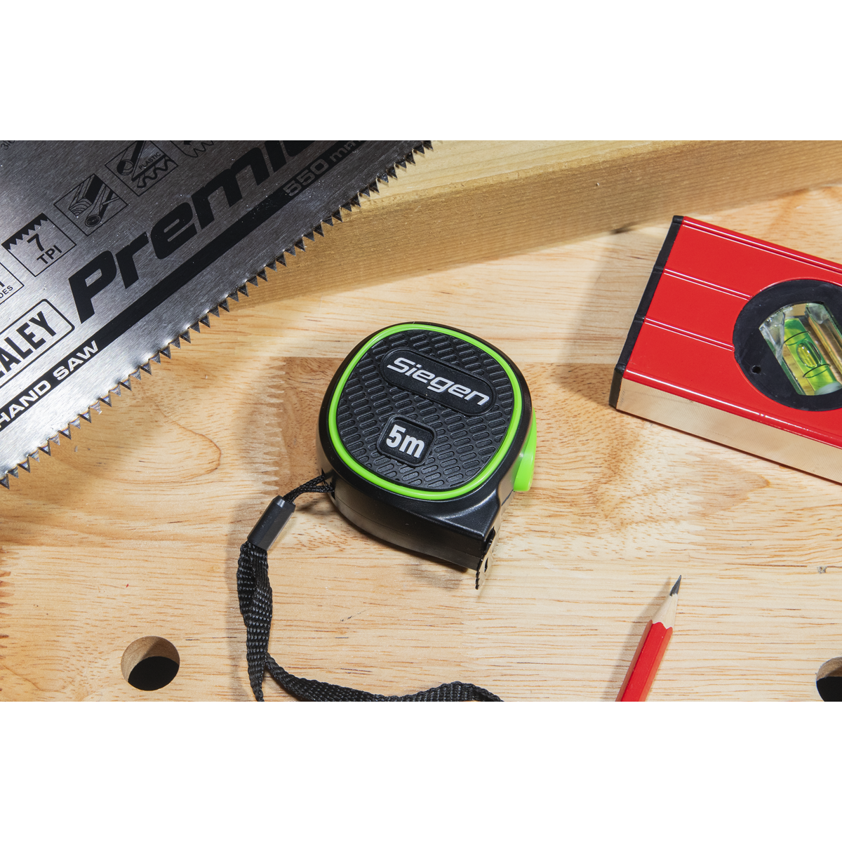 Sealey Metric/Imperial Auto-Lock Tape Measure 5m(16ft) x 19mm Model No-S01328