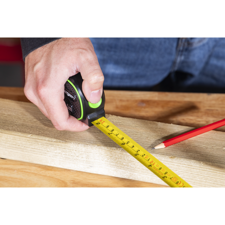 Sealey Metric/Imperial Auto-Lock Tape Measure 5m(16ft) x 19mm Model No-S01328