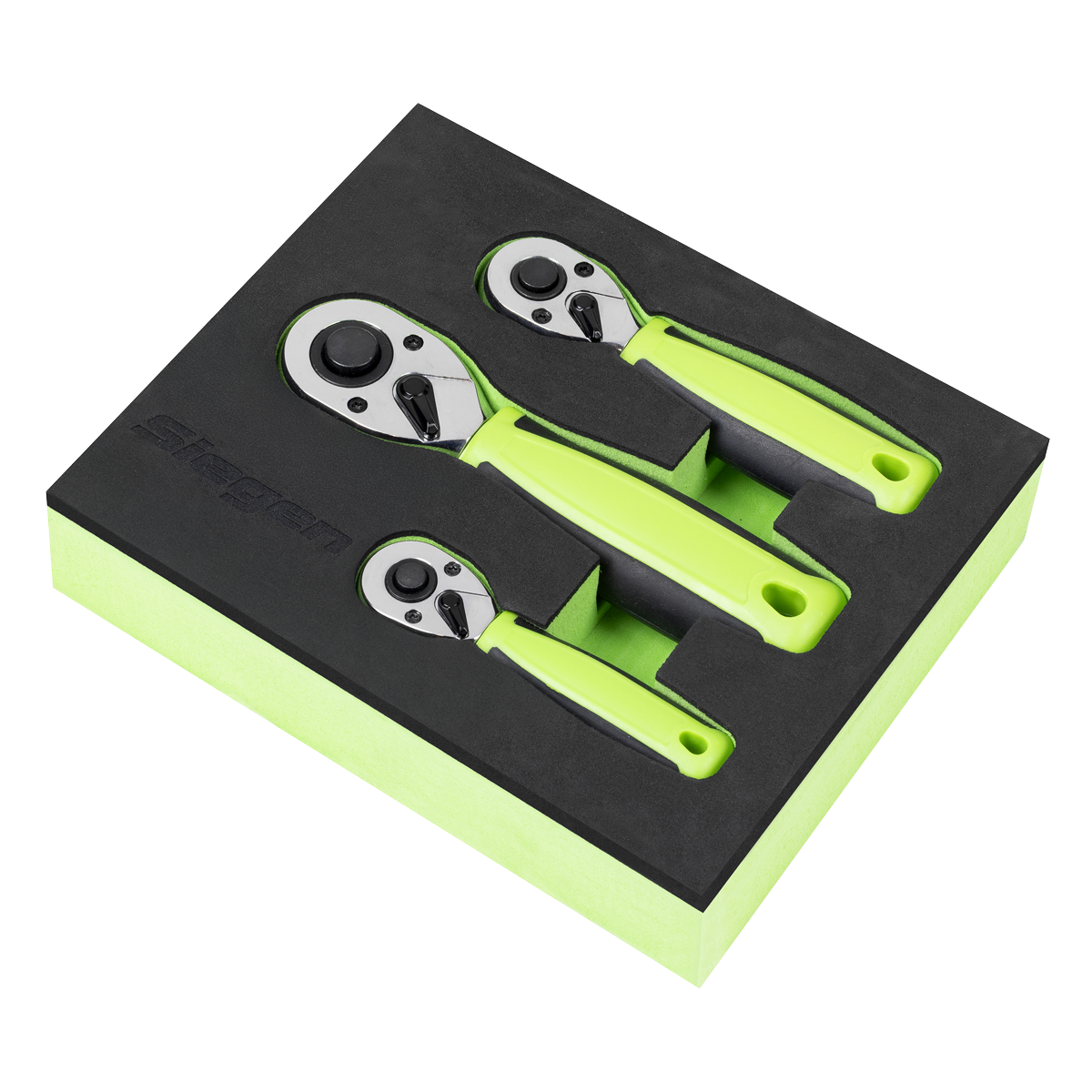 Sealey Stubby Ratchet Wrench Set 3pc Model No-S01330
