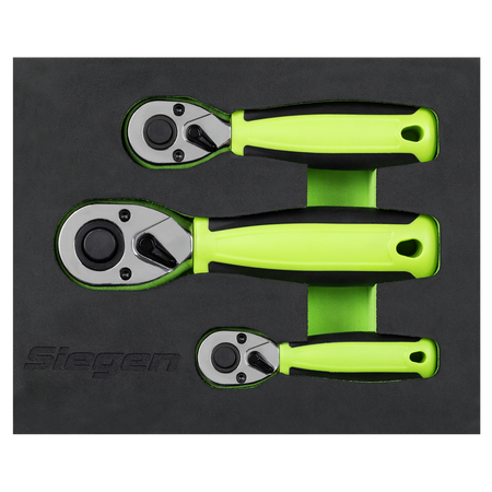 Sealey Stubby Ratchet Wrench Set 3pc Model No-S01330